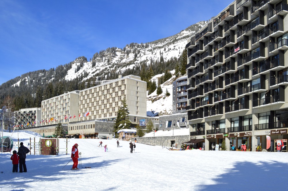 Estación de esquí y resort de Flaine: complejo hotelero, estación de esquí, viviendas